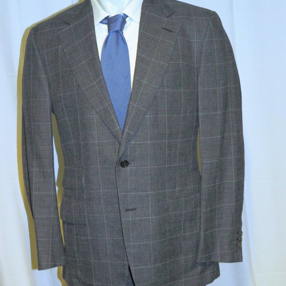 Tom Ford Fit A Windsor Gray Plaid Silk Blend Current Two Button Suit 42R - Picture 4 of 15
